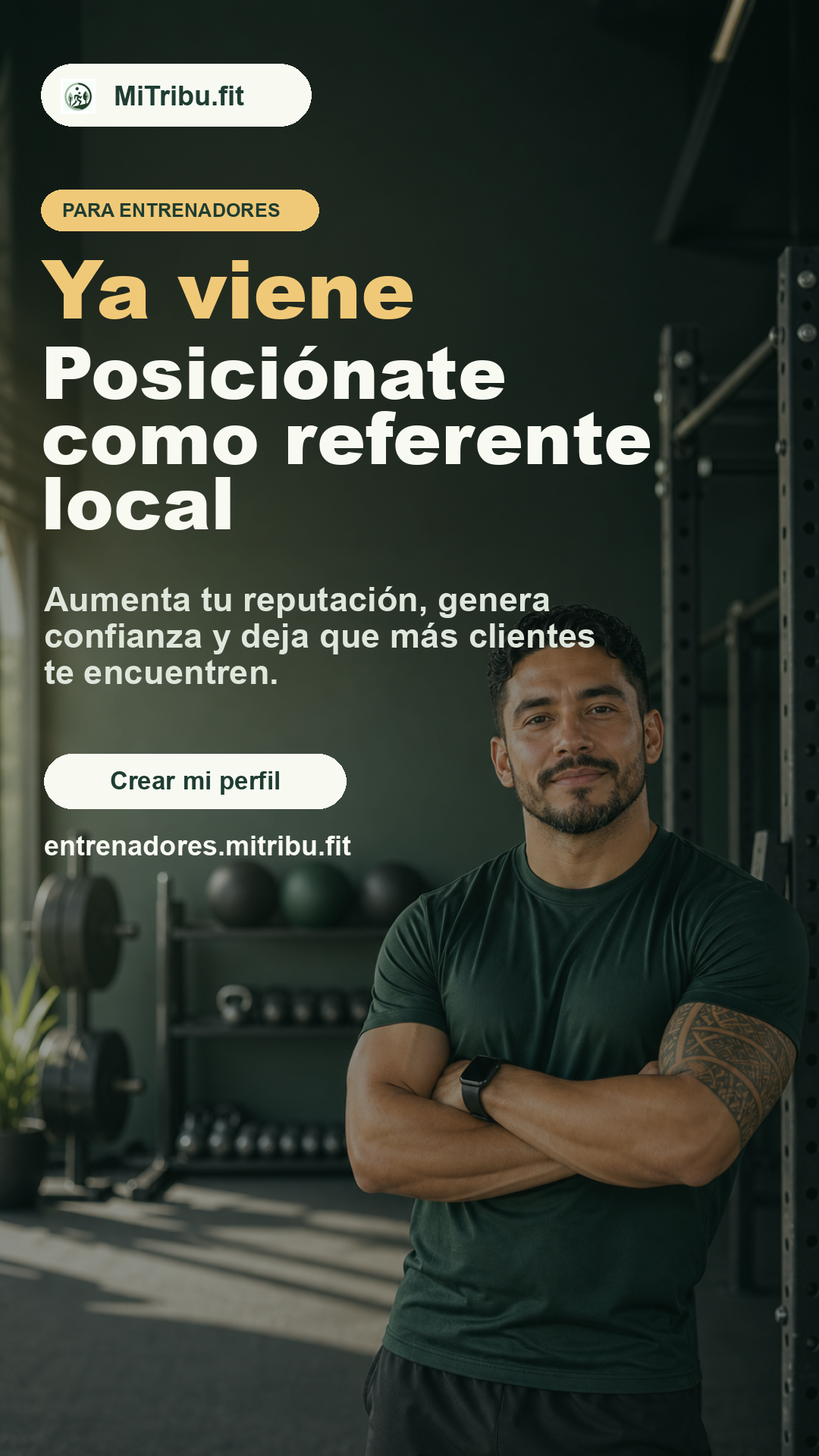 Campana MiTribu.fit para reputacion local